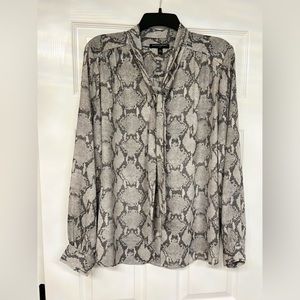Banana Republic snakeskin blouse